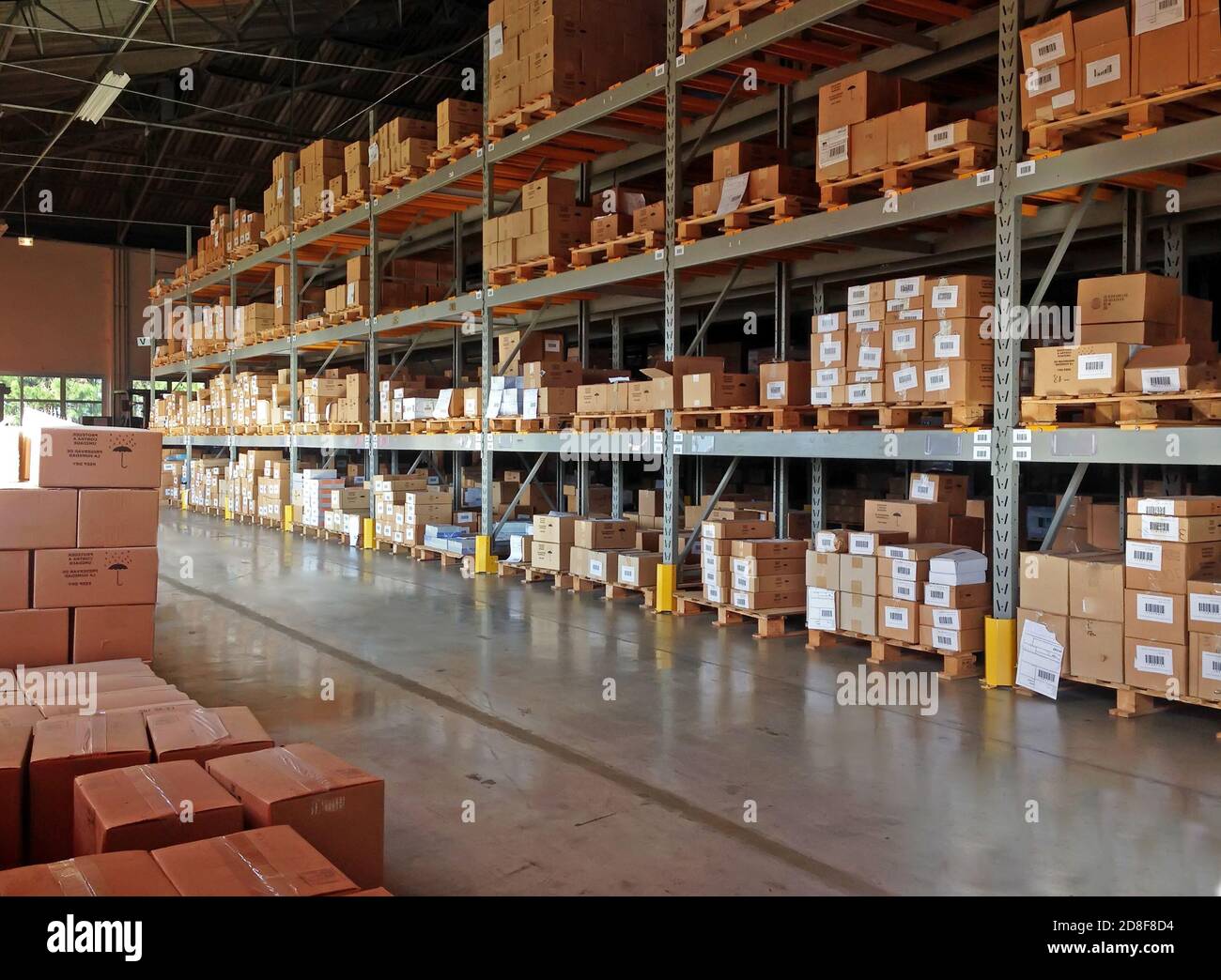 Clean and organized stock warehouse Stock Photo