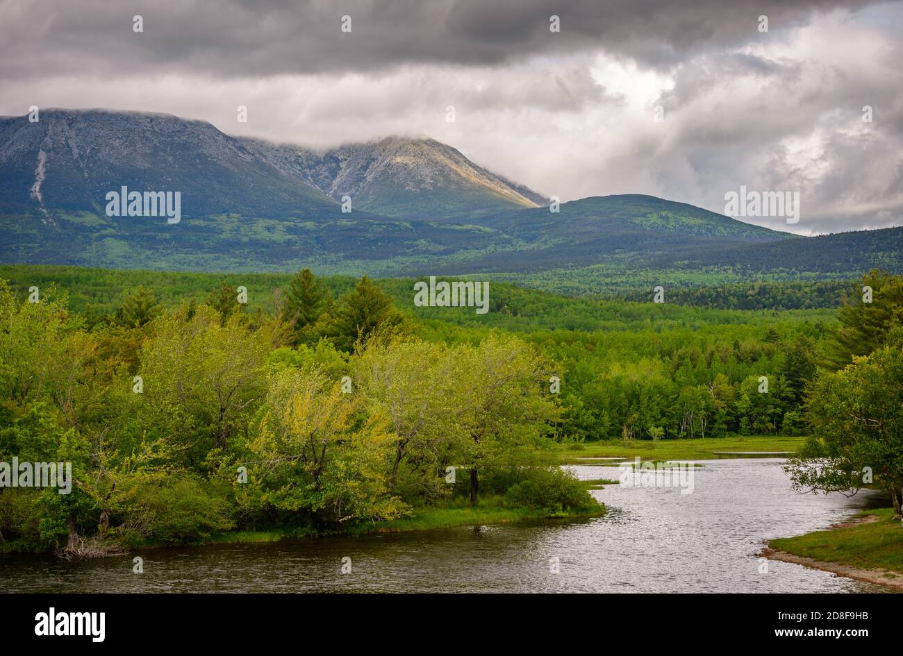 Maine North Woods Stock Photo Alamy