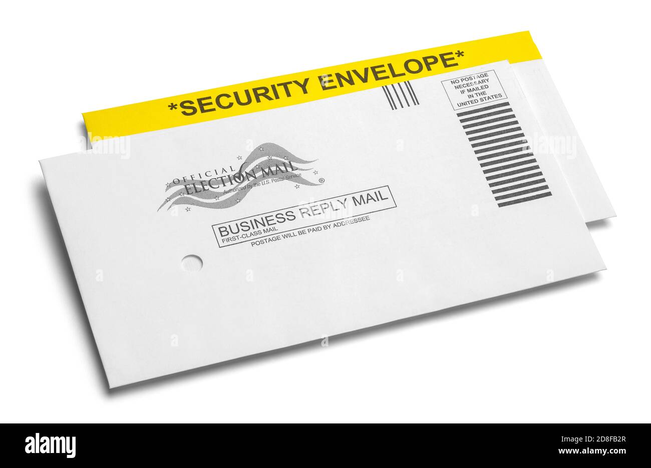 United States Presidential Election Voting Absentee Ballot. Stock Photo