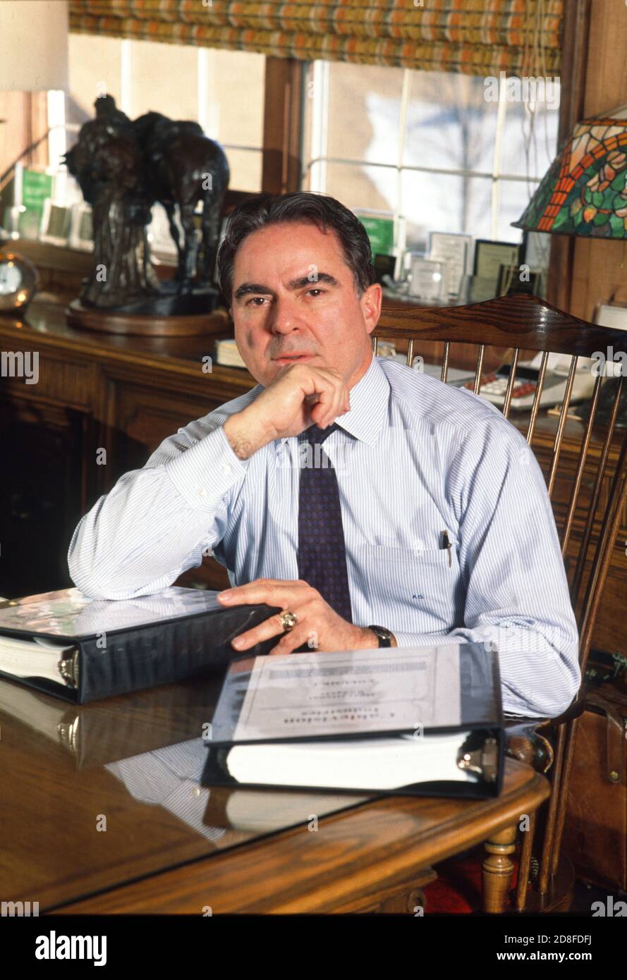 Founder and CEO of Cablevision Industries Alan Gerry during a photo