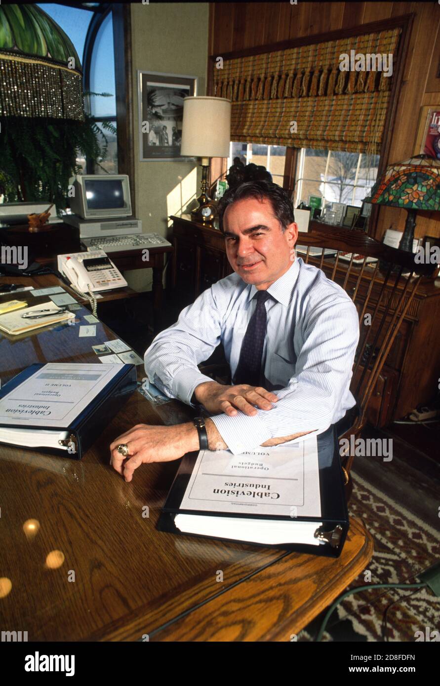 Founder and CEO of Cablevision Industries Alan Gerry during a photo