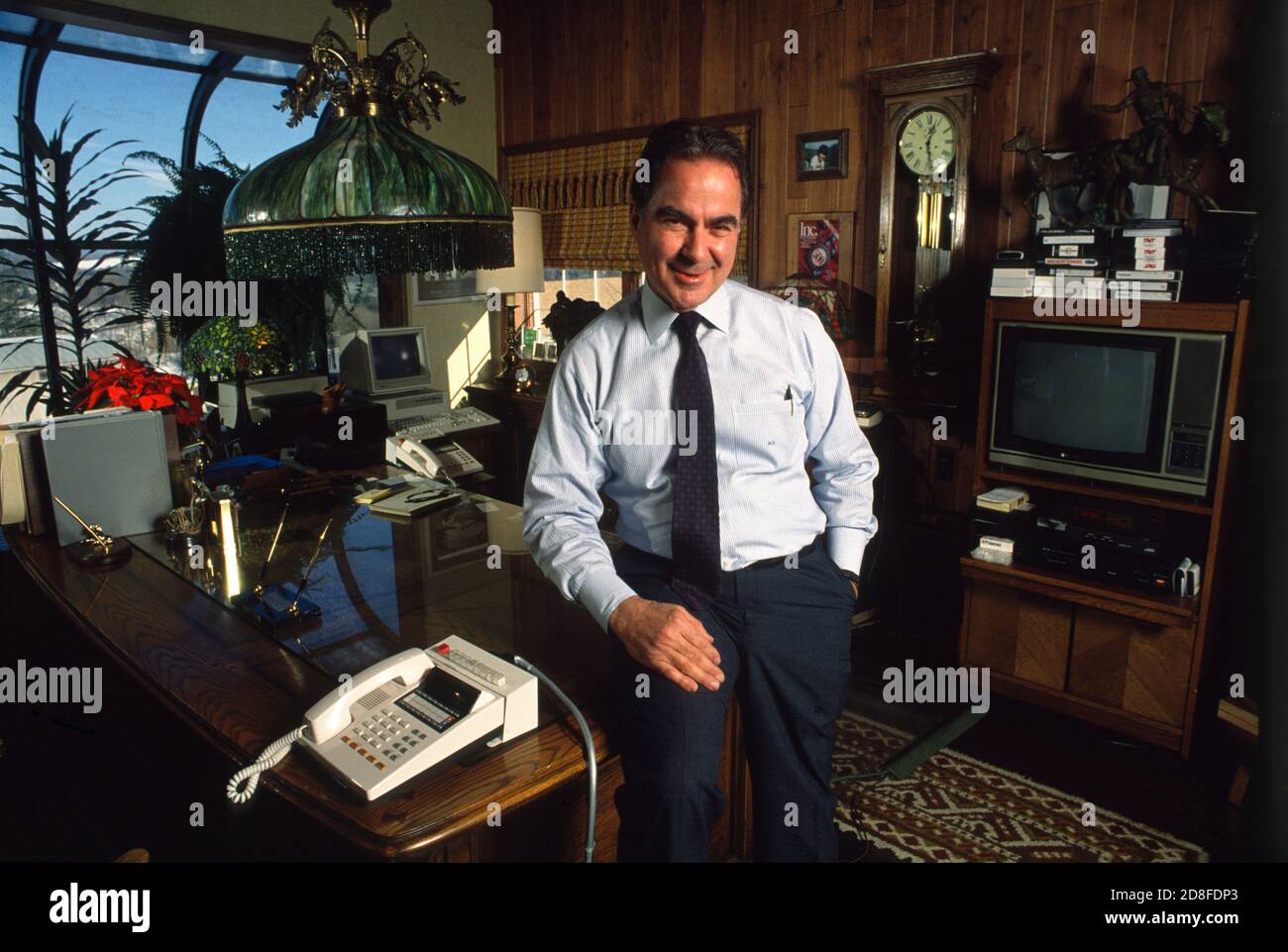 Founder and CEO of Cablevision Industries Alan Gerry during a photo