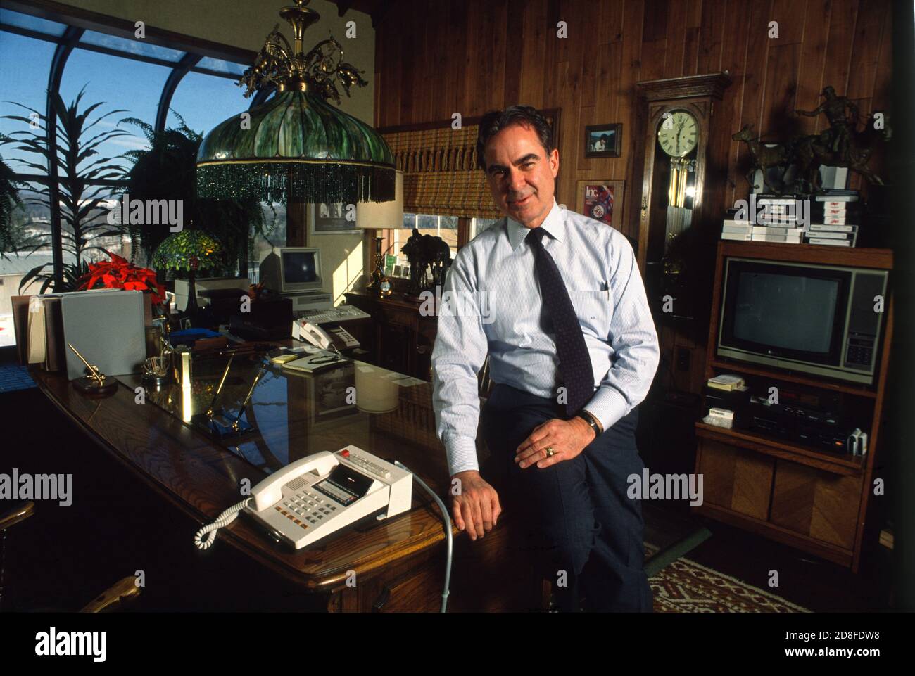 Founder and CEO of Cablevision Industries Alan Gerry during a photo
