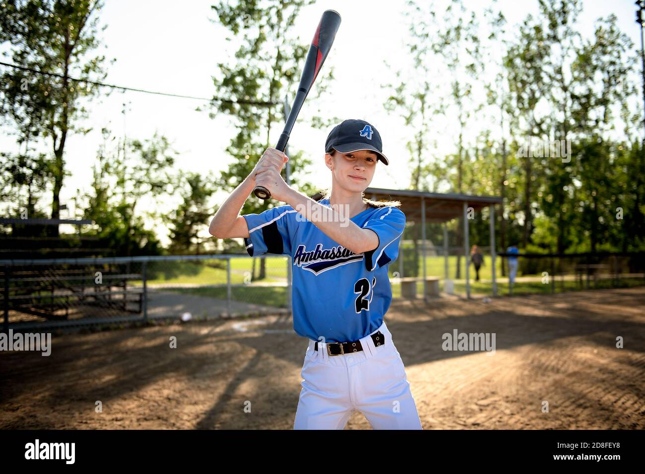 Girl baseball bat hires stock photography and images Alamy