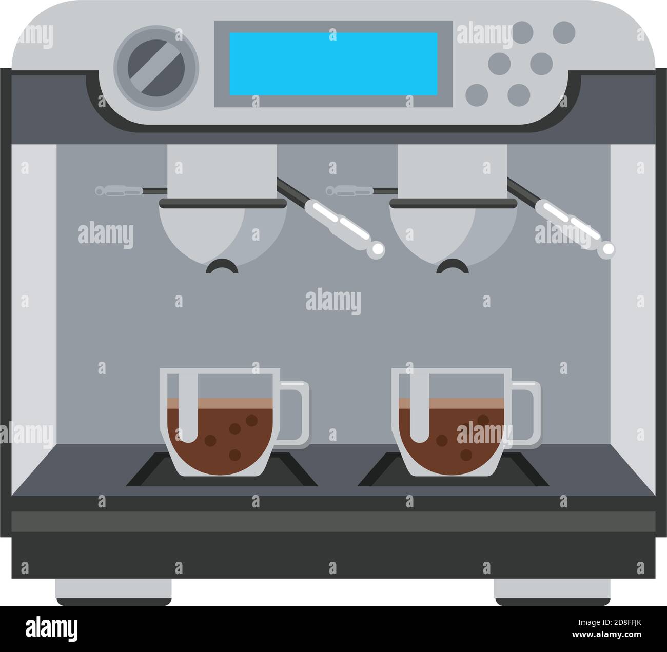 coffee shop make machine appliance vector illustration design Stock ...