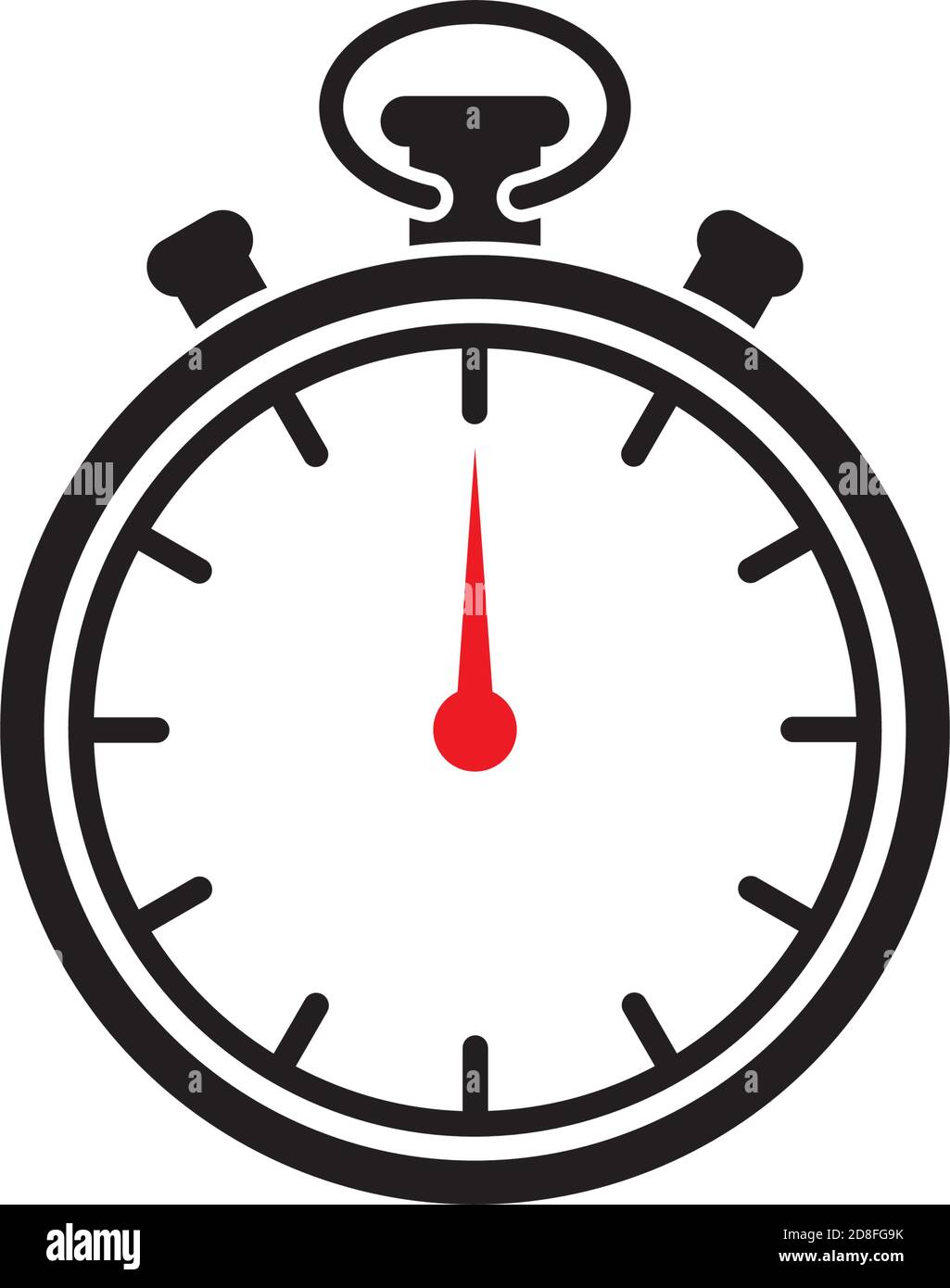 Stopwatch icon design template vector isolated illustration Stock