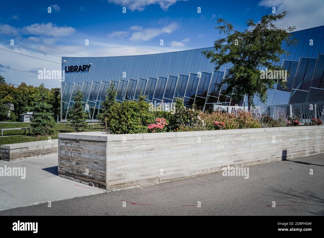 vaughan civic centre resource library modern architecture near toronto canada Stock Photo