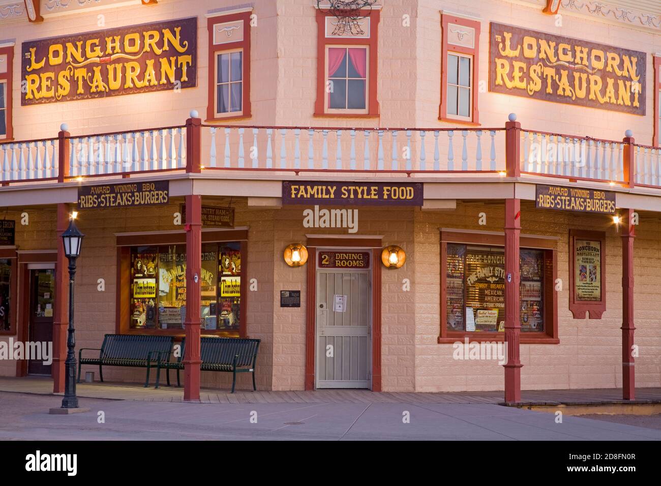 Longhorn Restaurant, Tombstone, Cochise County, Arizona, USA Stock Photo