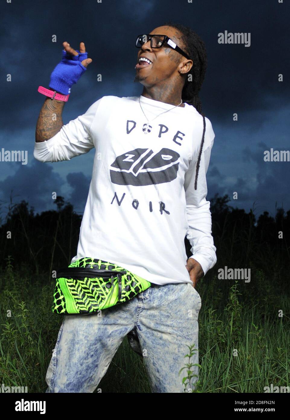 MIAMI, FL - AUGUST 08: Lil Wayne in the weeds. Dwayne Michael ...