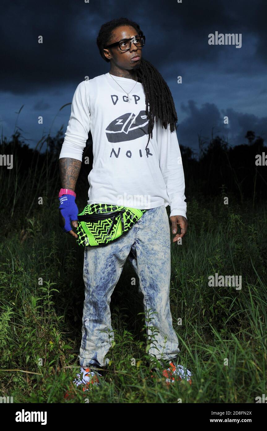 MIAMI, FL - AUGUST 08: Lil Wayne in the weeds. Dwayne Michael ...