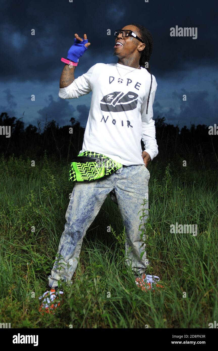 MIAMI, FL - AUGUST 08: Lil Wayne in the weeds. Dwayne Michael ...