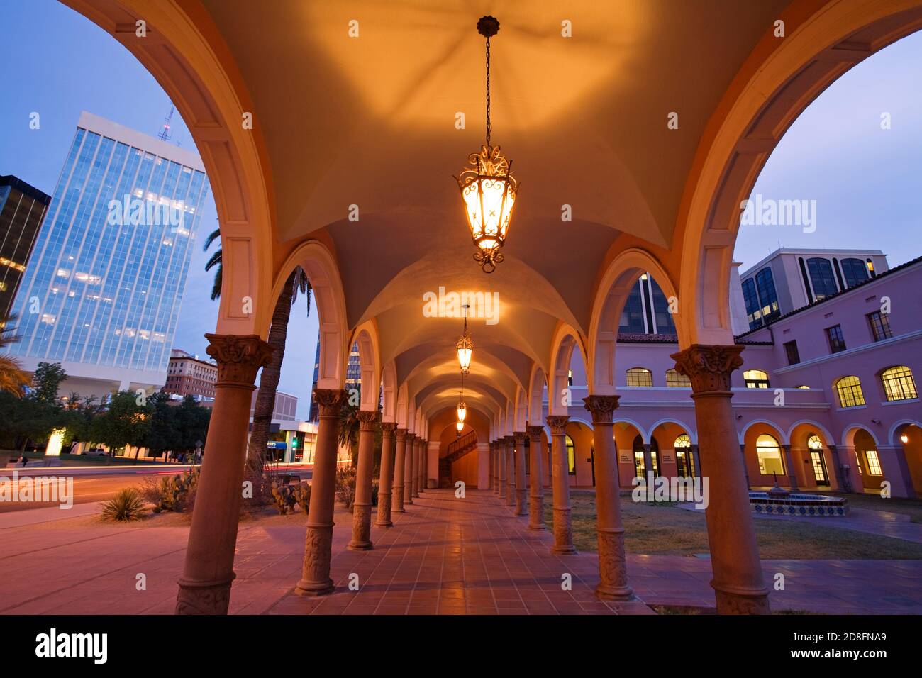 Arches, Pima County Courthouse, Tucson, Arizona, USA Stock Photo