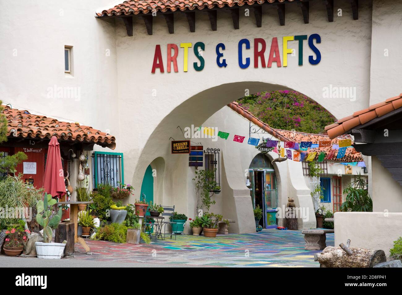 Spanish Village Art Center in Balboa Park, San Diego, California, USA