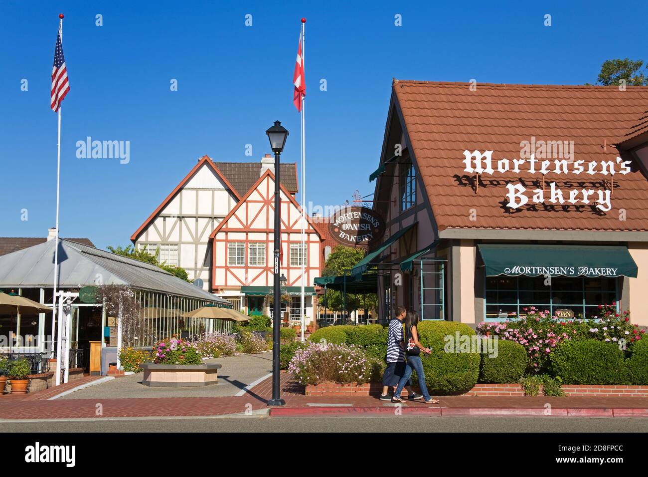 Bakery in Solvang, Santa Barbara County, Central California, USA Stock
