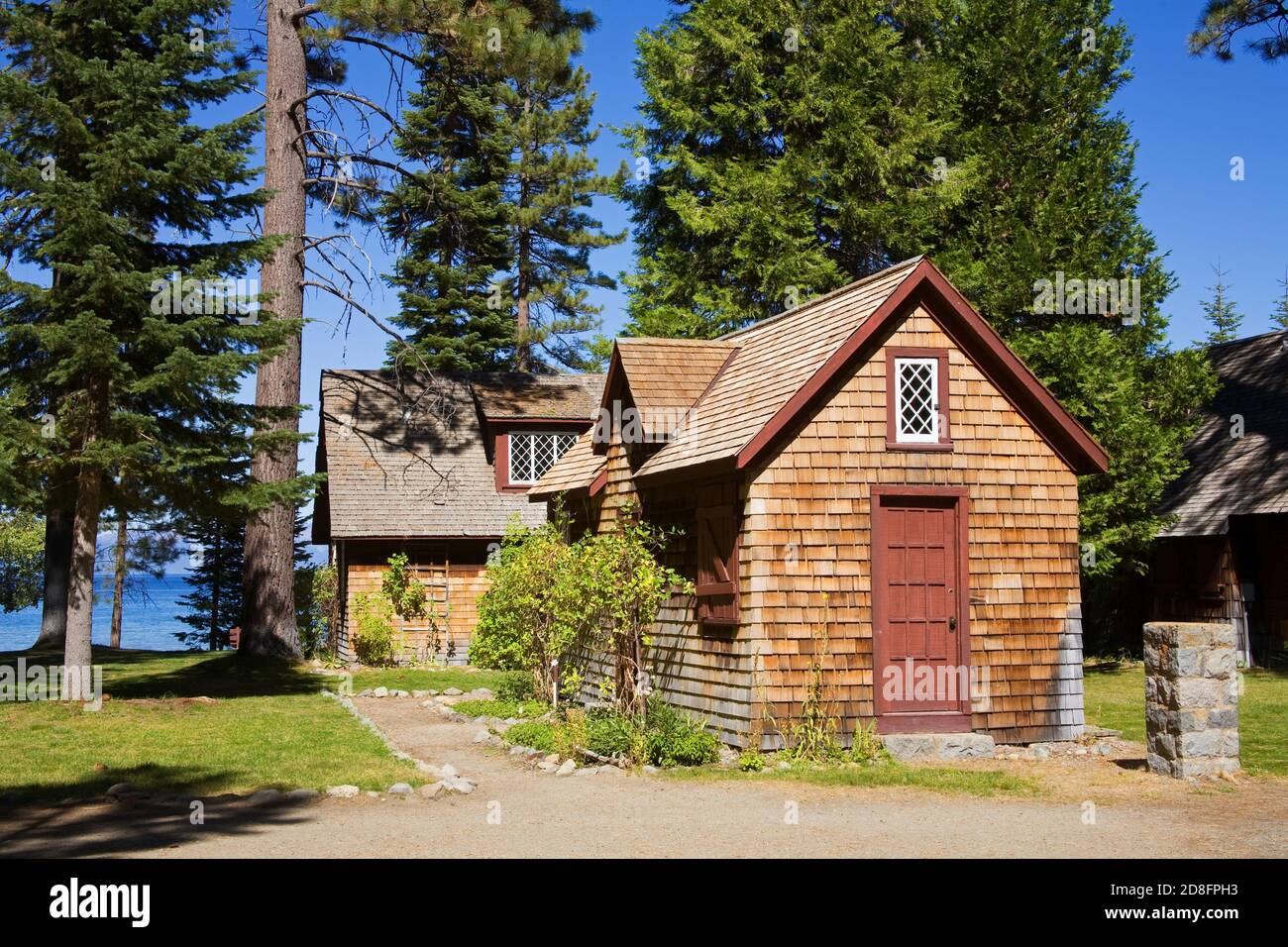 Cook's quarters at the Pope Estate, Tallac Historic Site, South Lake Tahoe, California, USA (National register of historic places) Stock Photo