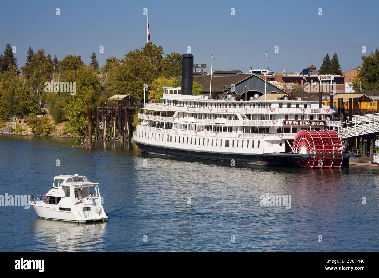 Paddle Steamer Delta King on the Sacramento River, Old Town Sacramento