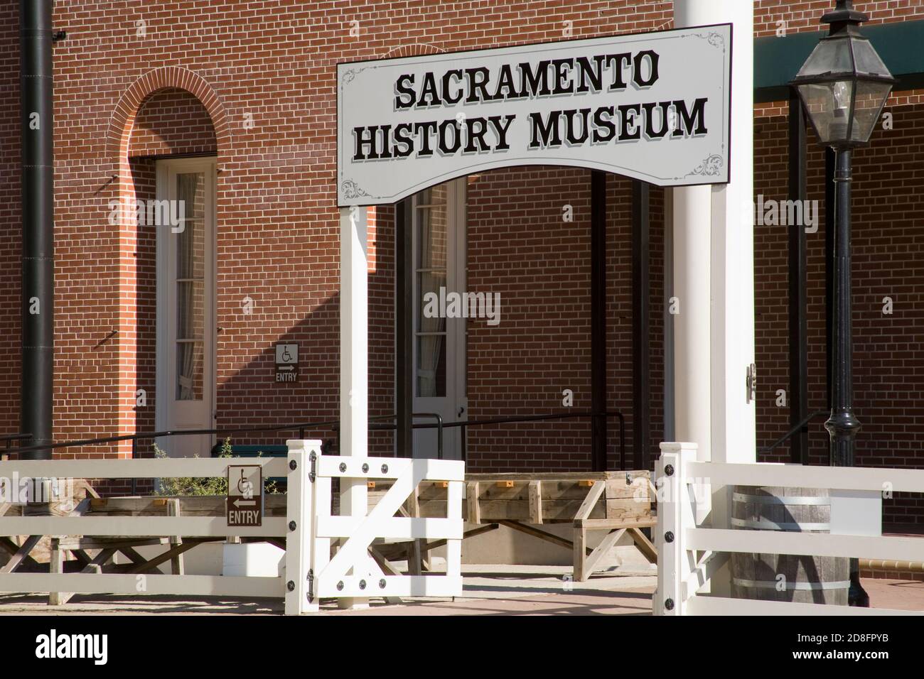 Sacramento History Museum in Old Town Sacramento, California, USA Stock Photo