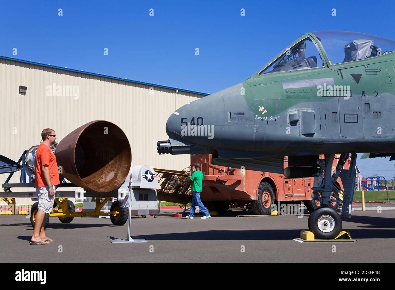 Fairchild-Republic A-10a 'Thunderbolt' at the Aerospace Museum of California, Sacramento, California, USA Stock Photo
