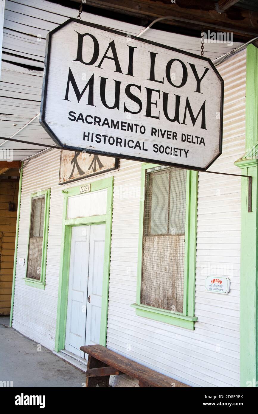 Dai Loy Museum in Locke historic Chinese Town, Sacramento Delta Region, California, USA Stock Photo
