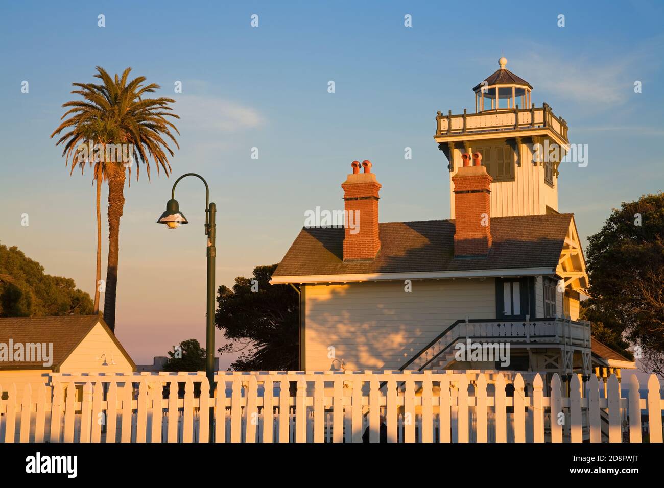 Point Fermin Lighthouse, San Pedro, Los Angeles, California, USA Stock