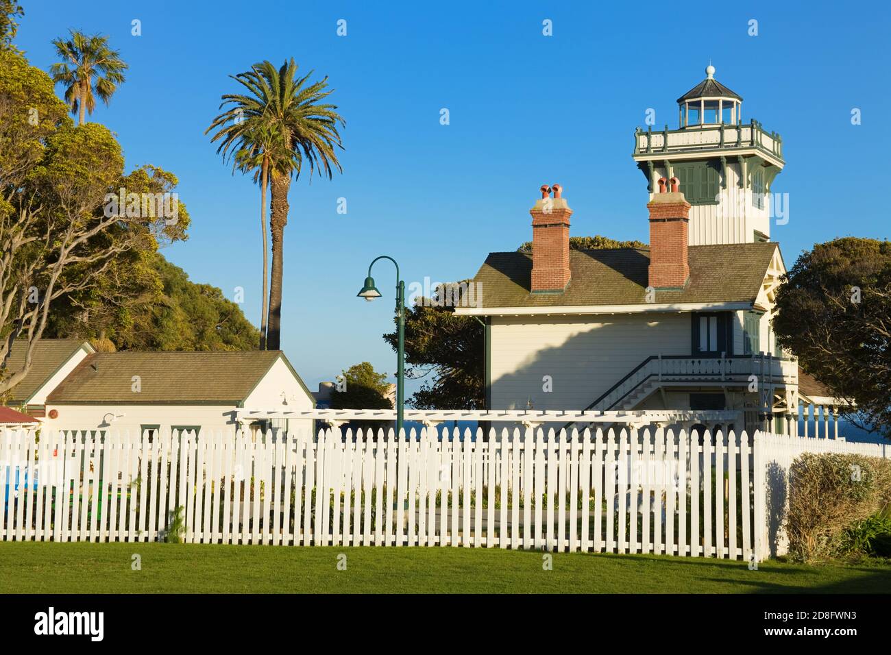 Point Fermin Lighthouse,San Pedro,Los Angeles,California,USA Stock