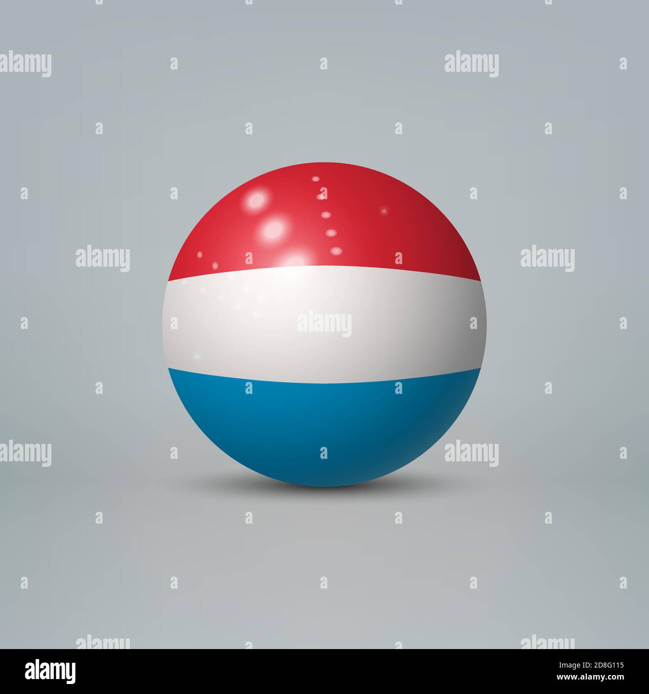 Realistic glossy plastic ball or sphere with flag of Luxembourg Stock  Vector Image & Art - Alamy
