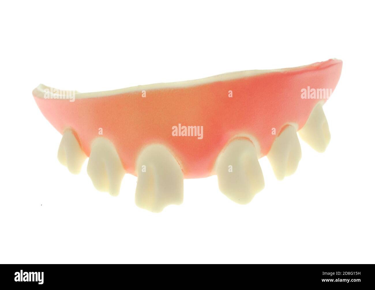 Set of Novelty Teeth on a White Background Stock Photo