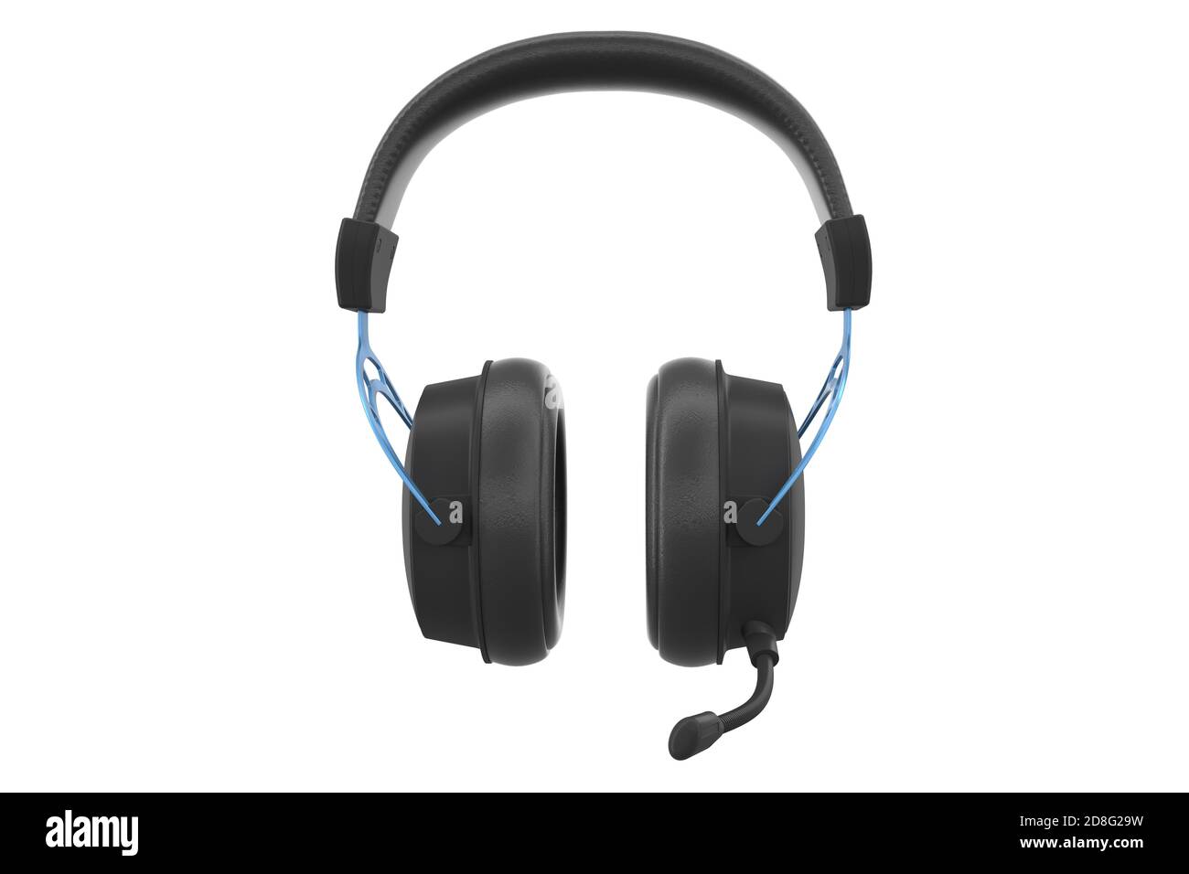 3D rendering of gaming headphones with microphone for cloud gaming and streaming Stock Photo