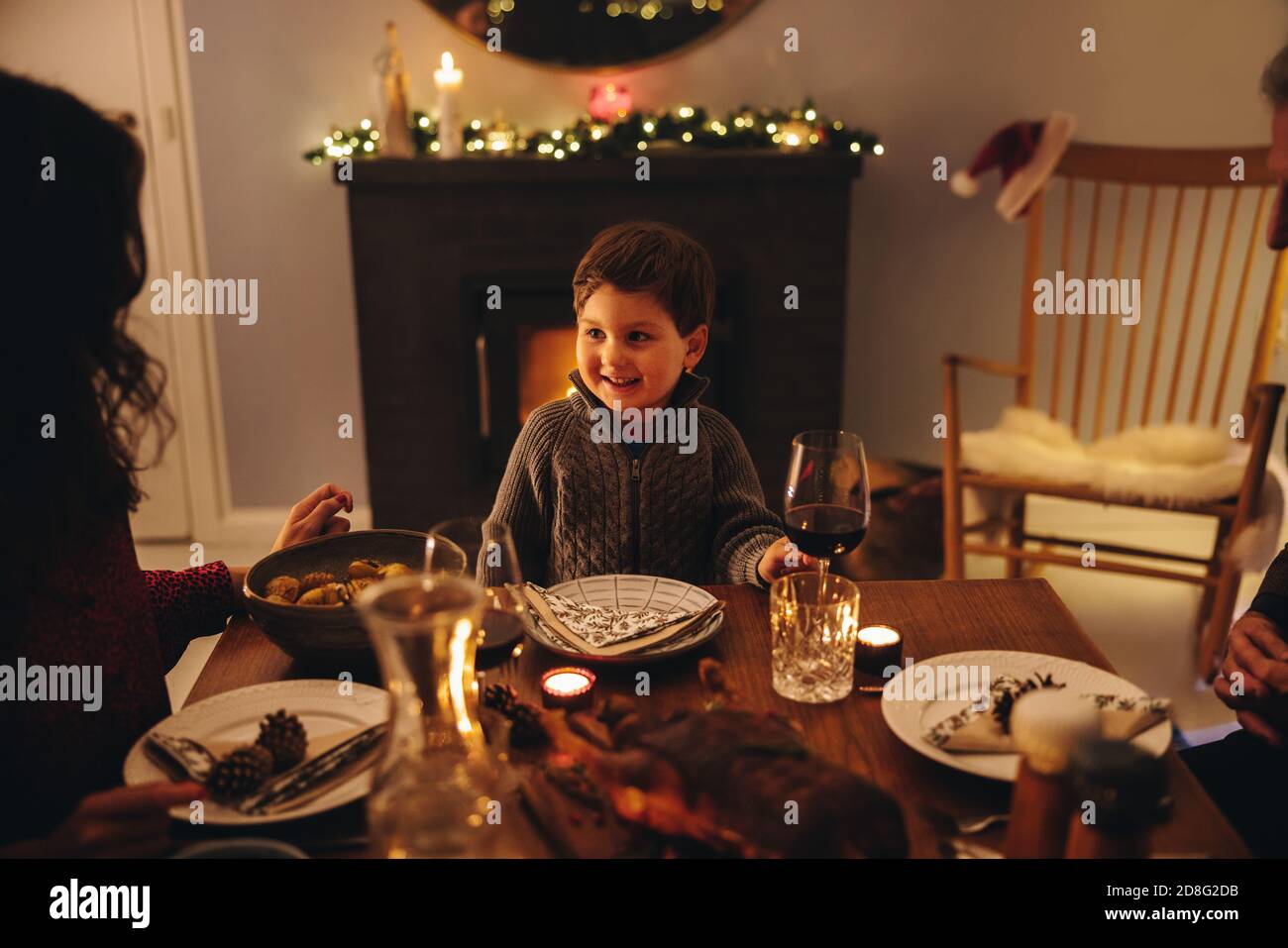 European boy dining table hi-res stock photography and images - Alamy
