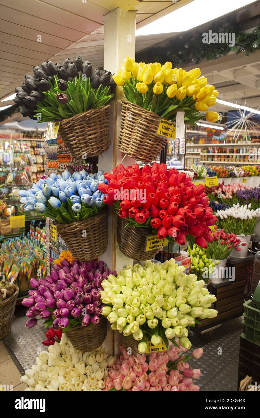 Flowers market of Amsterdam, Holland, Europe Stock Photo Alamy