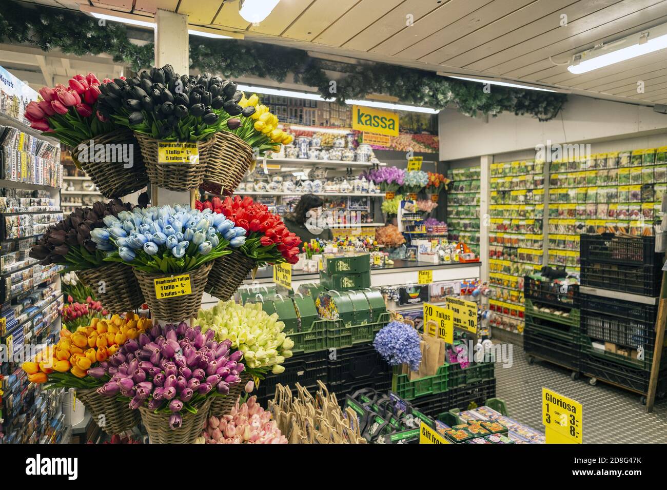 Flowers market of Amsterdam, Holland, Europe Stock Photo Alamy
