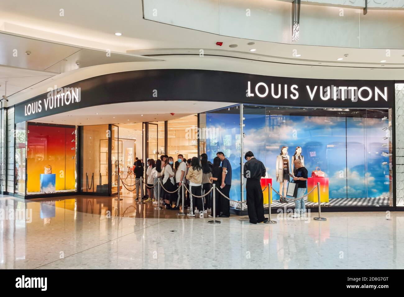 People Waiting In Line To Enter Louis Vuitton Paris France Stock Photo -  Download Image Now - iStock