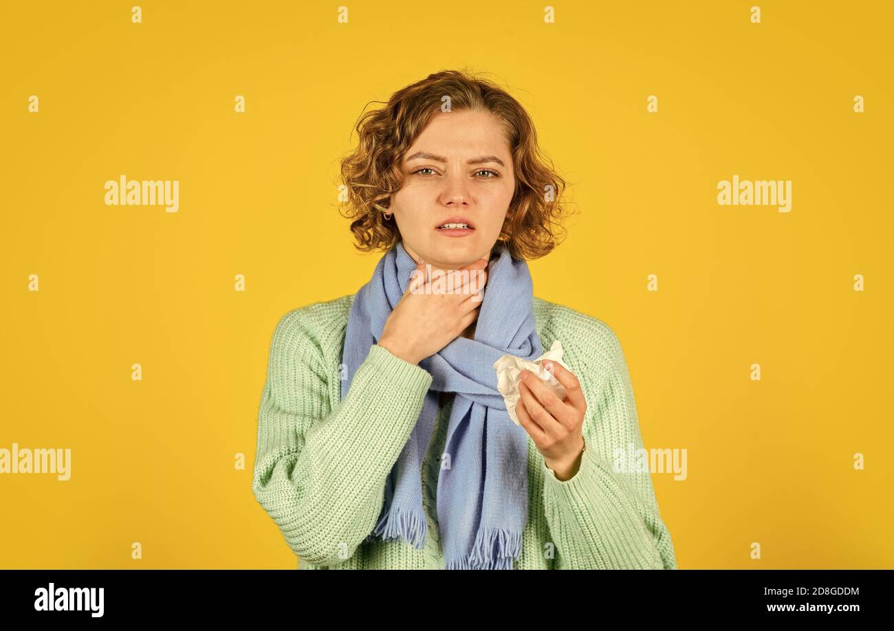 Inflammation nasal sinus. Runny nose. Seasonal allergy. Chronic