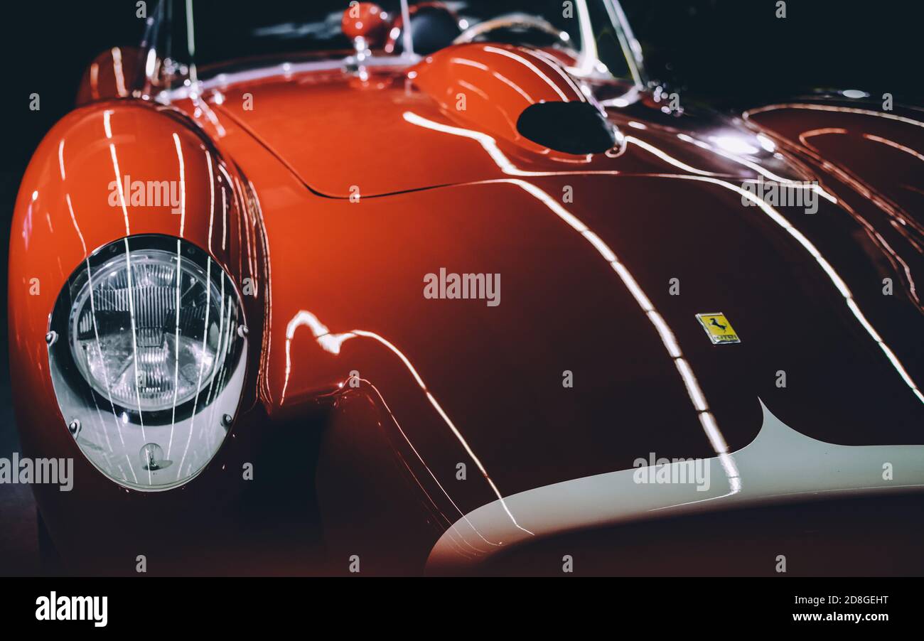 ferrari, car, auto, vintage, retro, fast Stock Photo