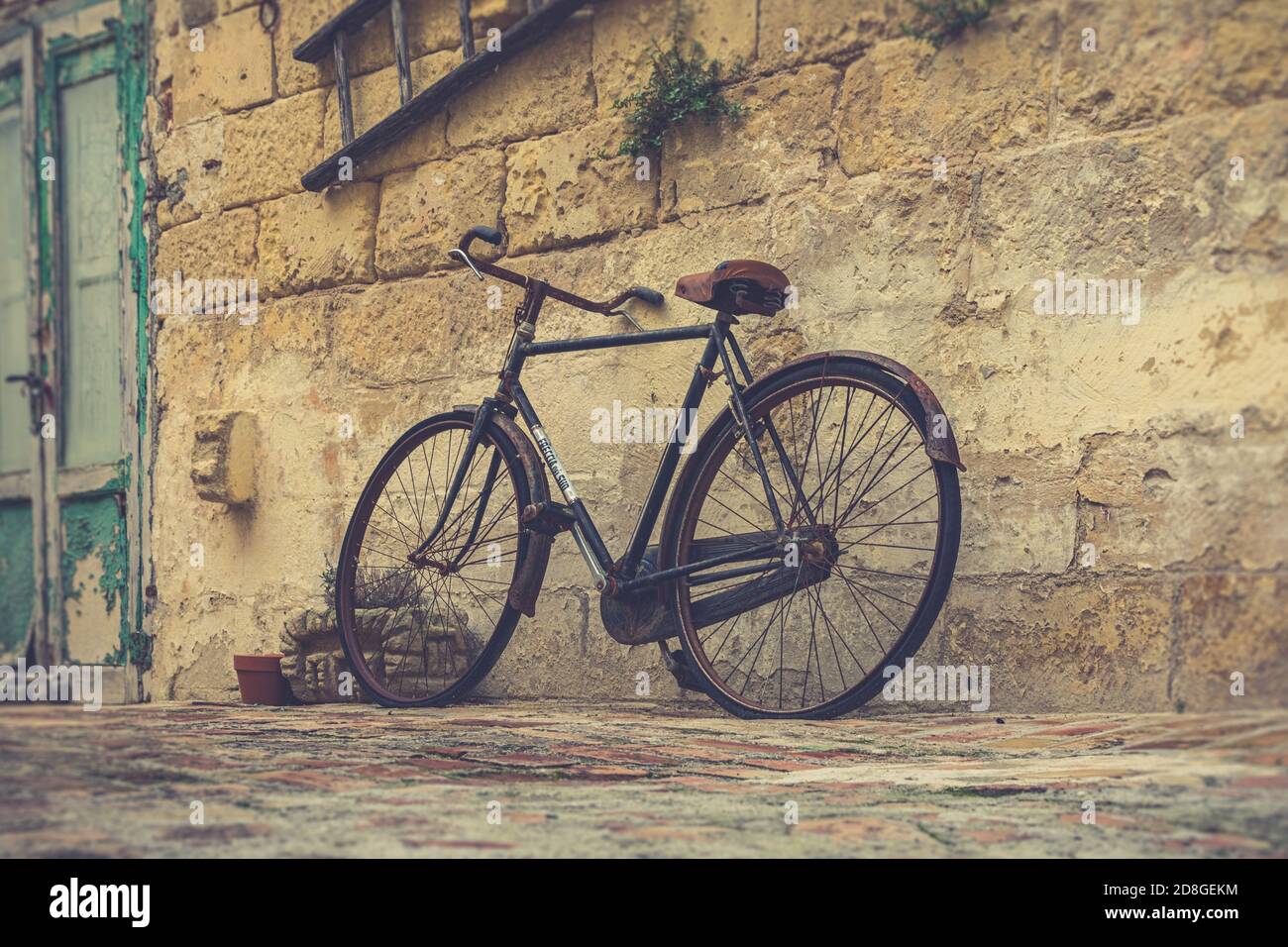 bike, bicycle, cycle, vintage, retro, street Stock Photo