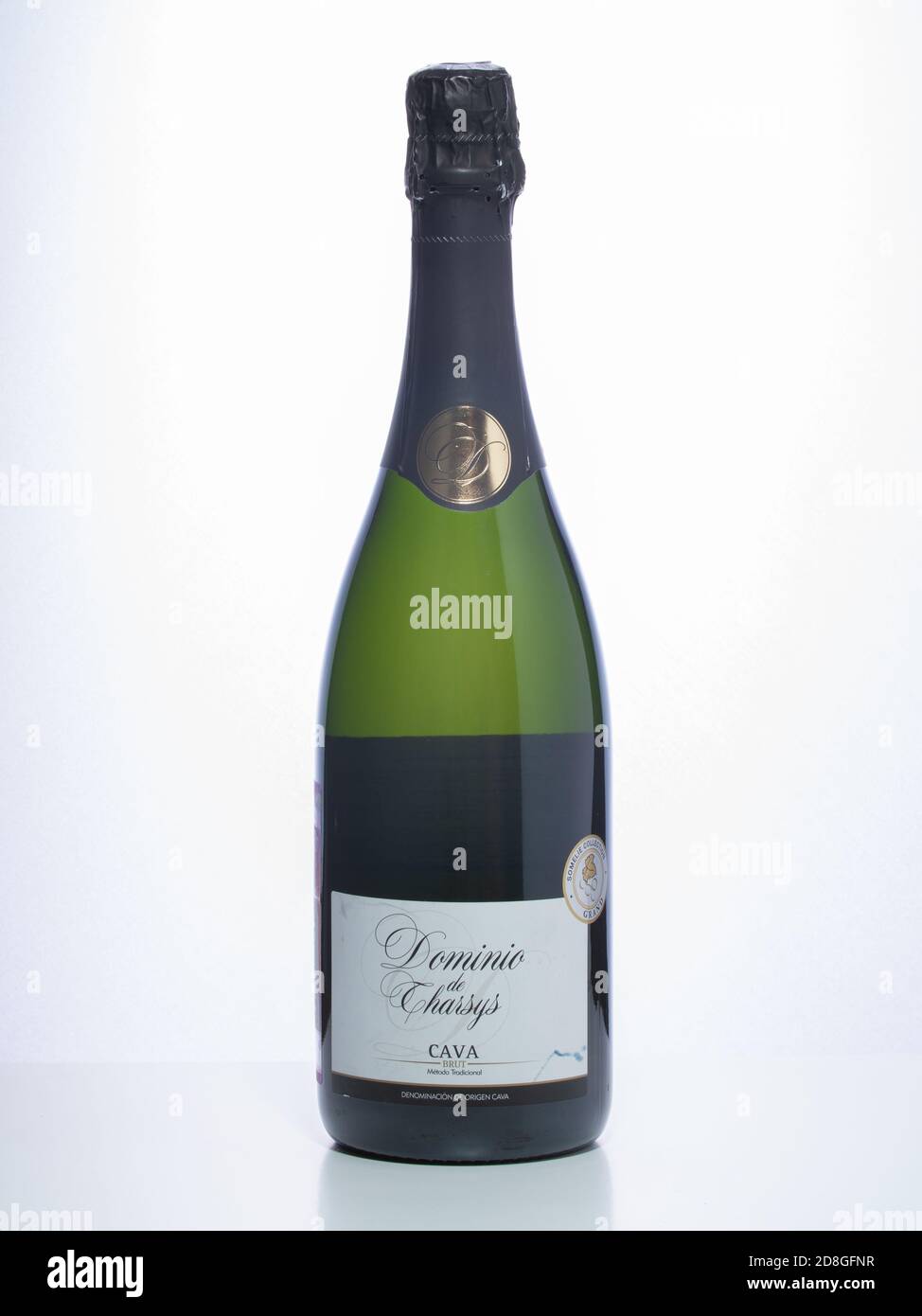 a bottle of cava sparkling wine. alcohol photos Stock Photo Alamy