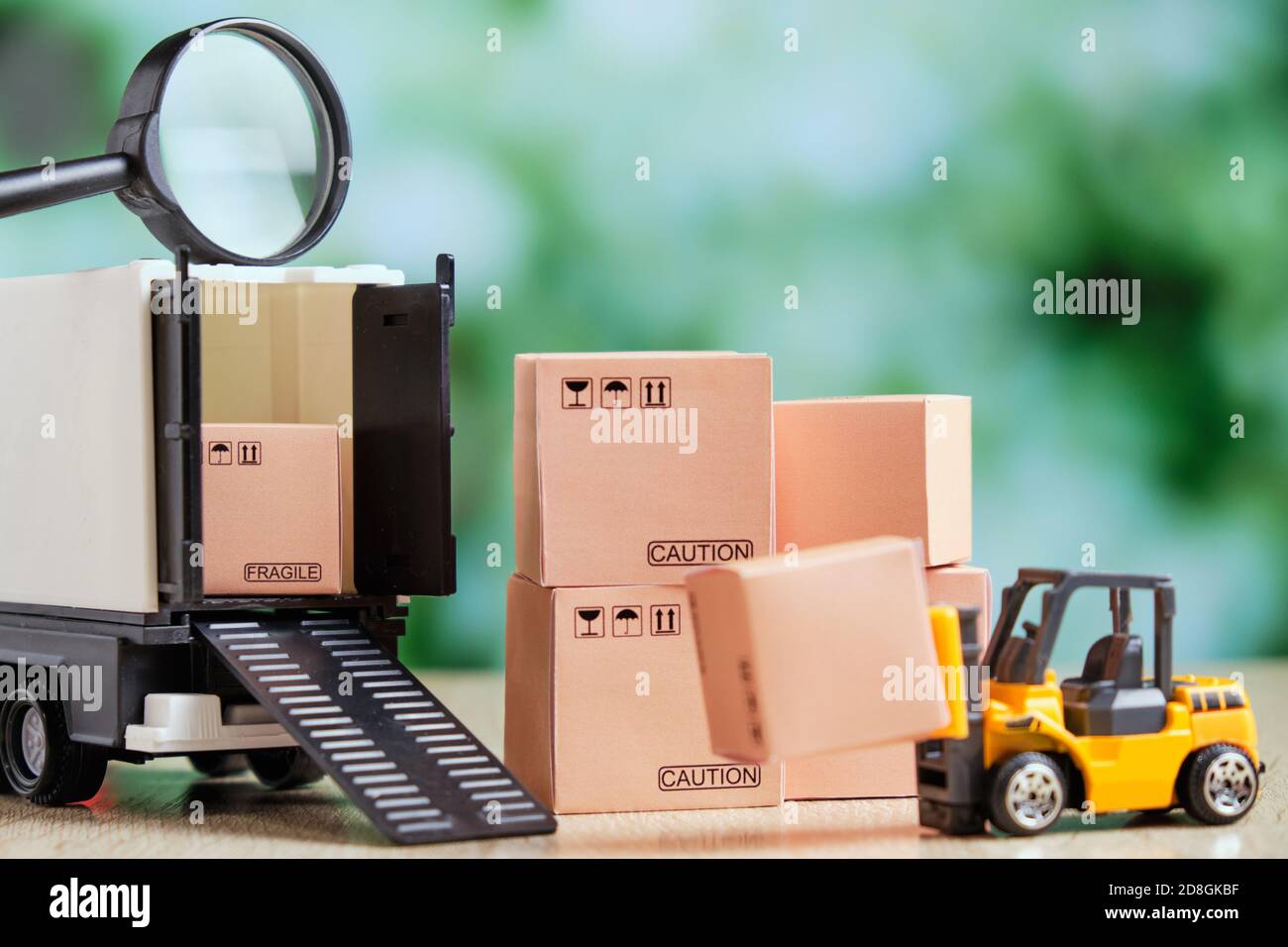 Tracking cargo from loading and transporting by truck Stock Photo - Alamy