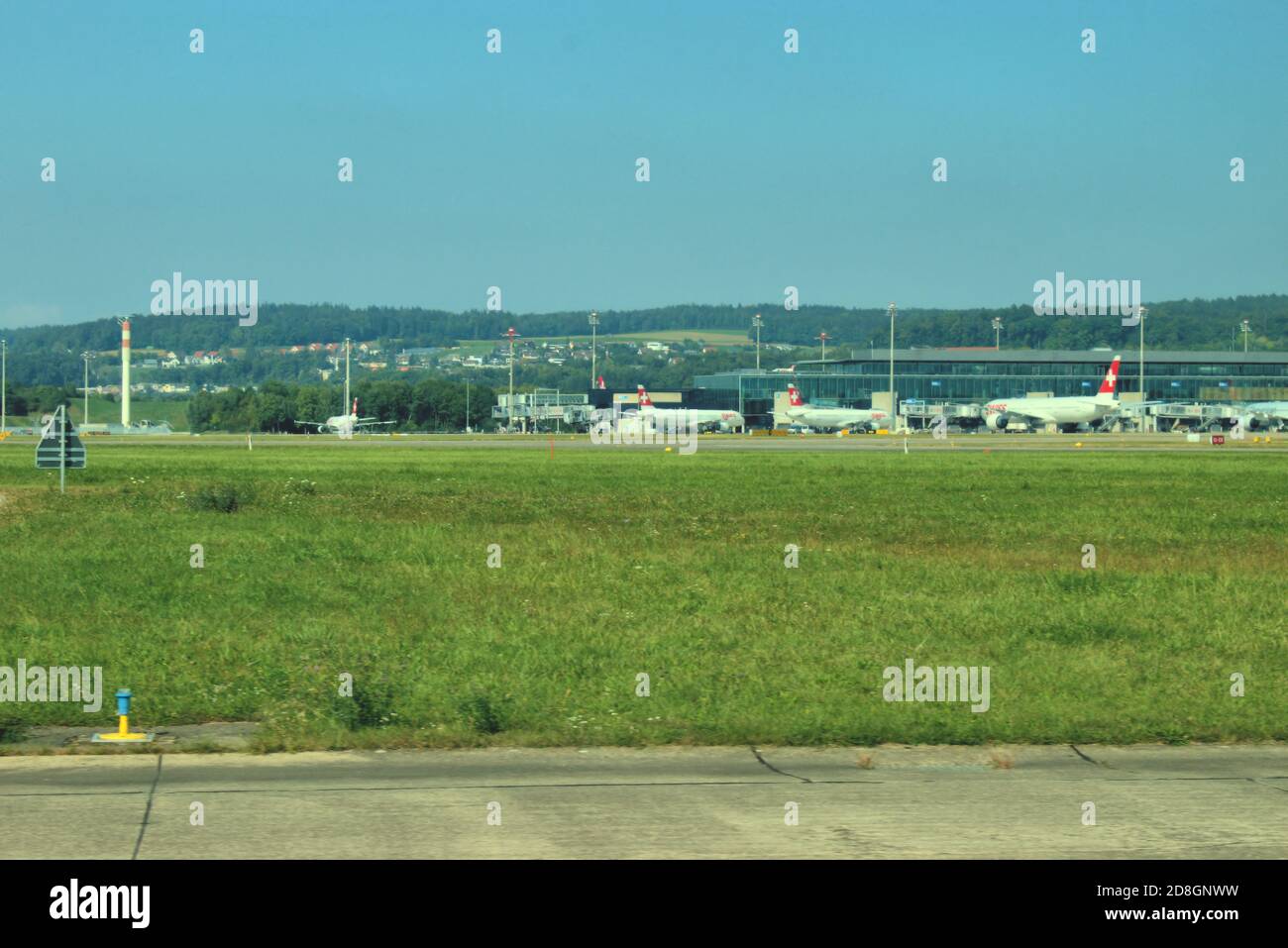 Taxiing at the Zurich international airport in Switzerland 17.9.2020