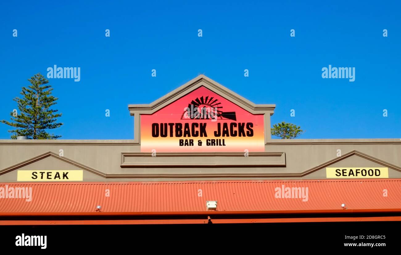 Steak and Seafood Diner Outback Jacks Fremantle Western Australia Stock Photo