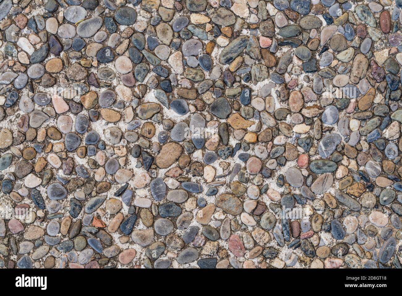 Floor texture of gravel and pebbles mixed with cement Stock Photo Alamy