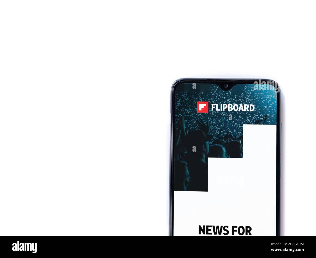 Lod, Israel - July 8, 2020: Flipboard app launch screen with logo on ...