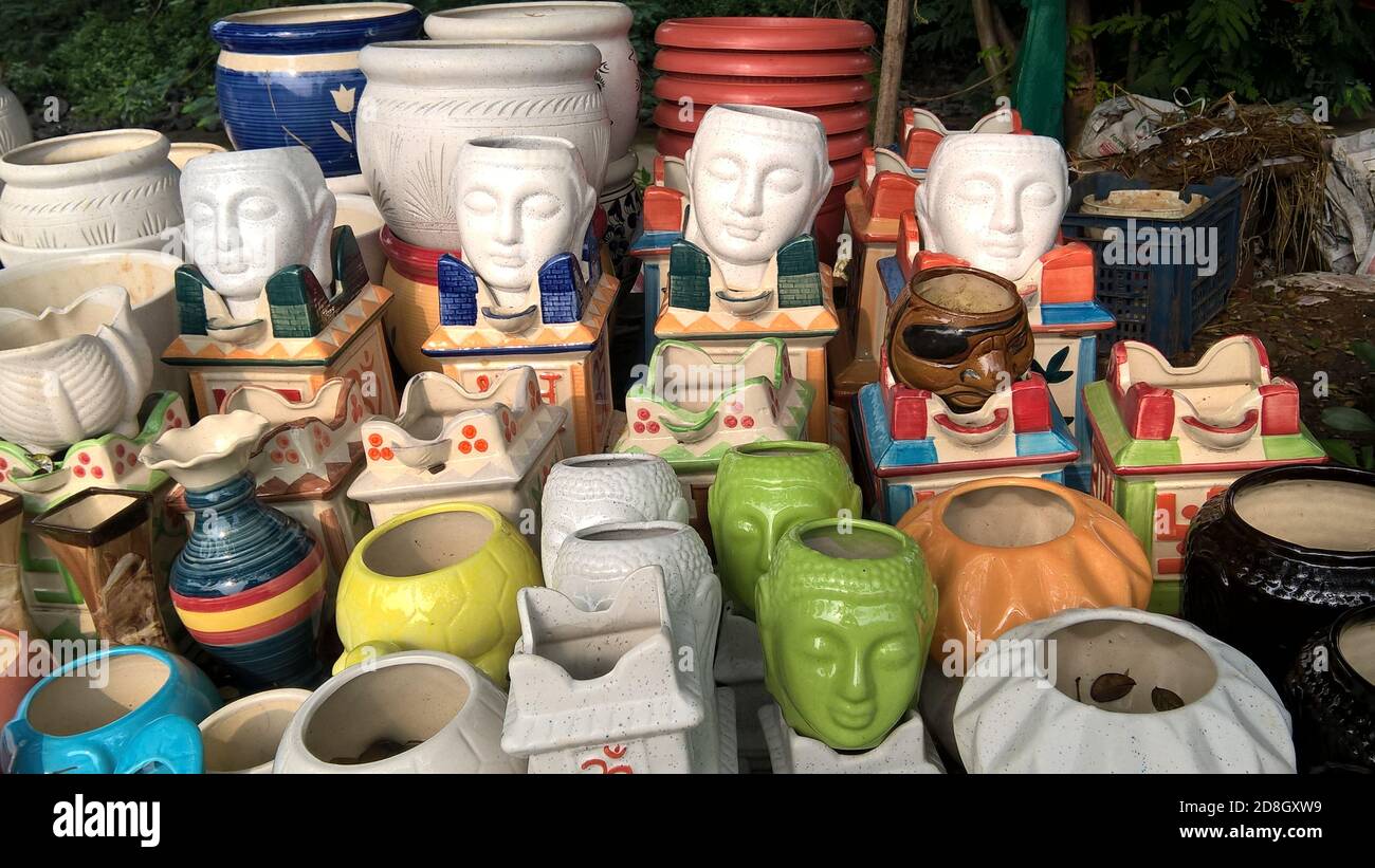 scenic view clay pots for multipurpose use Stock Photo Alamy