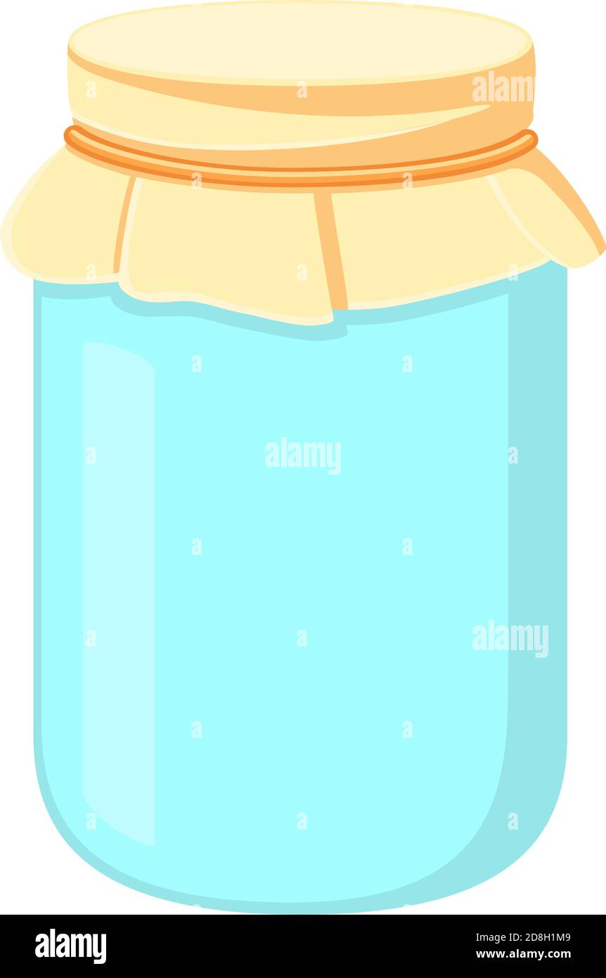 Download Cartoon Closed Empty Glass Jar Stock Vector Image Art Alamy
