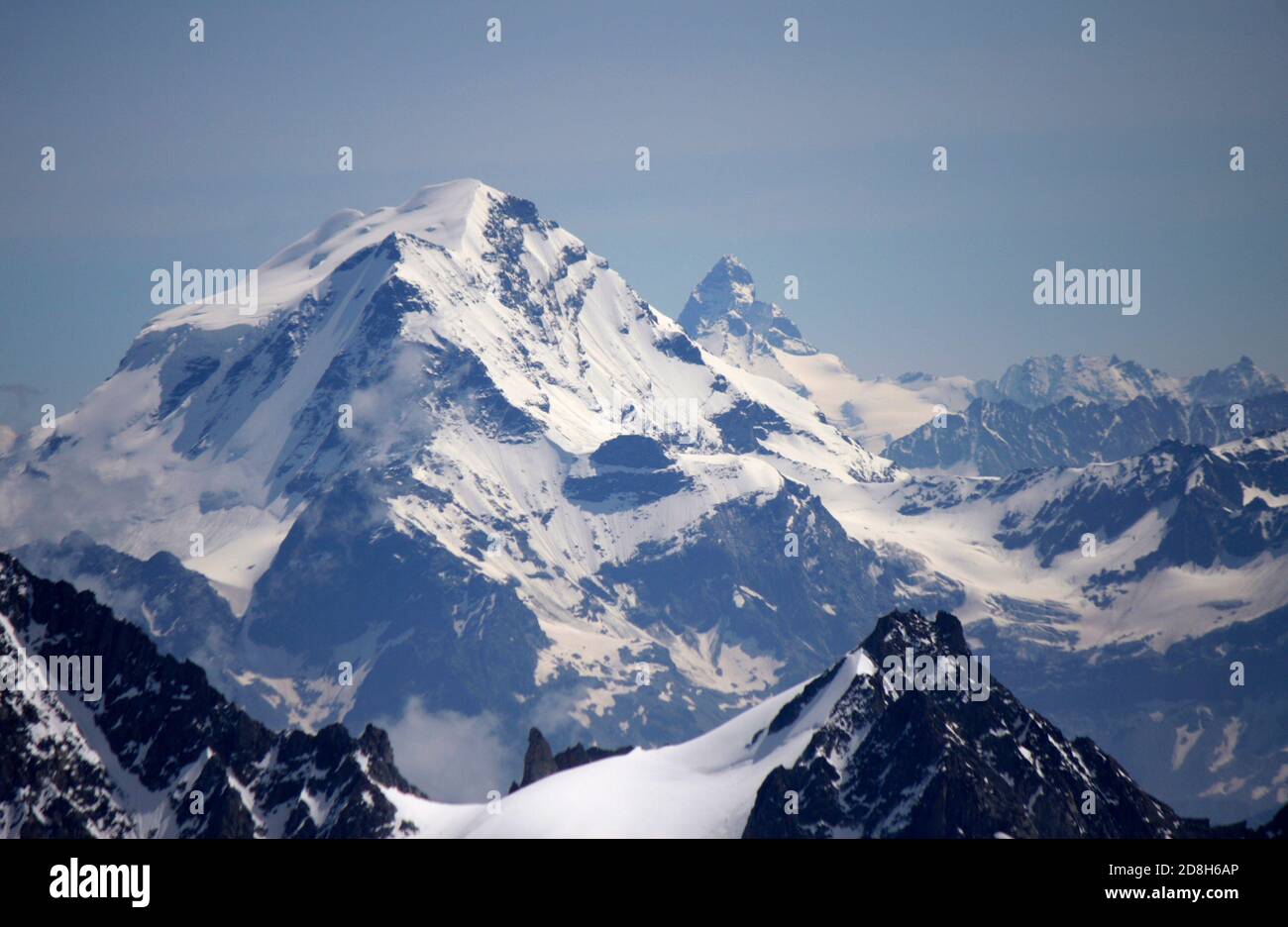 Impressionen Matterhorn vom Mont Blanc Massiv aus gesehen, Chamonix, Frankreich Stock Photo Alamy