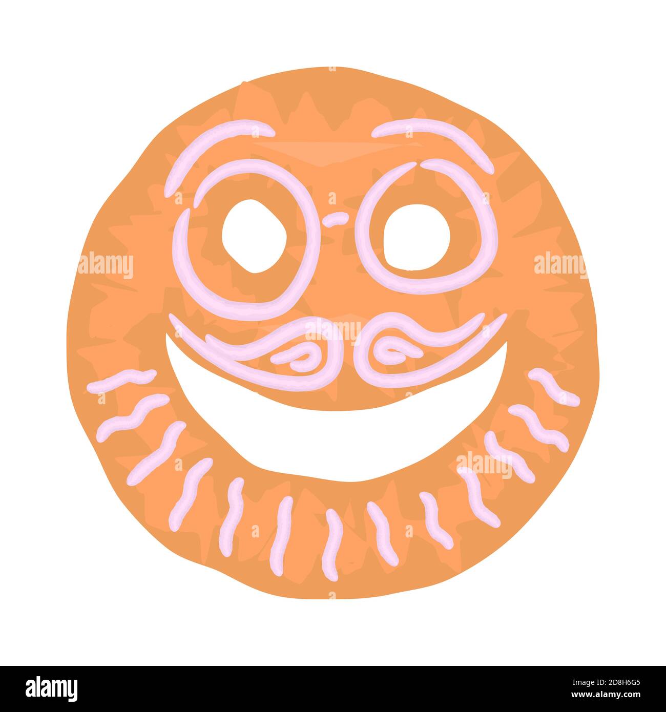 festive christmas emoji gingerbread cookies cakes with icing. funny