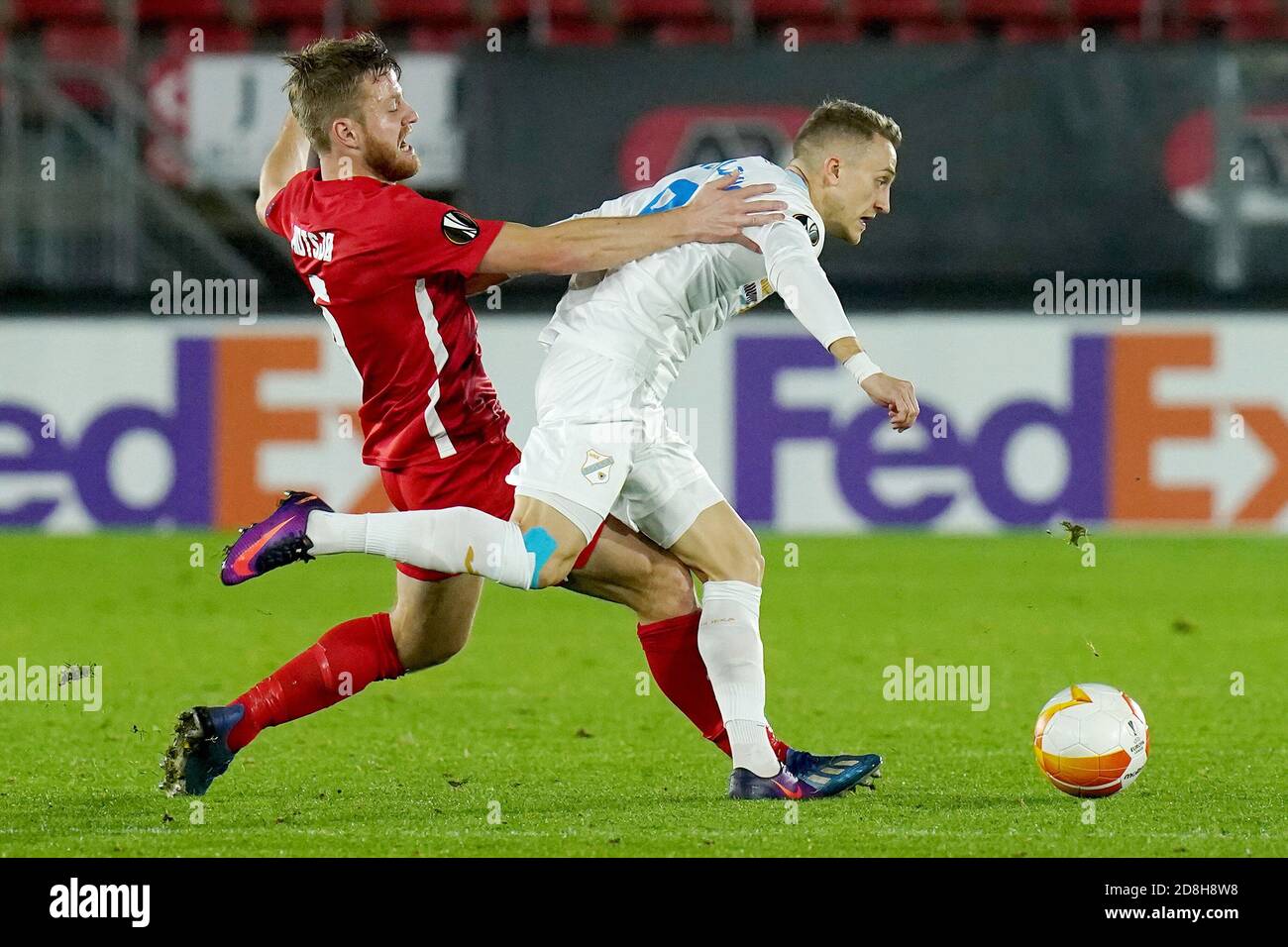 Alen Halilovic of HNK Rijeka controls a ball during the 1st leg of second  qualifying round of UEFA Conference League between HNK Rijeka and  Djurgardens at HNK Rijeka stadium, in Rijeka, Croatia