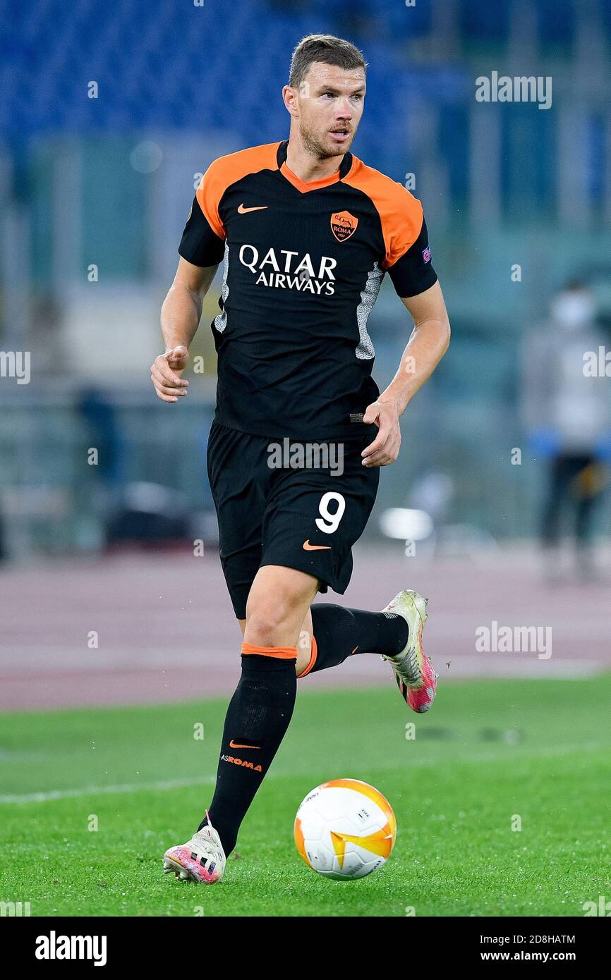 Edin Dzeko of AS Roma during the UEFA Europa League Group A stage match ...