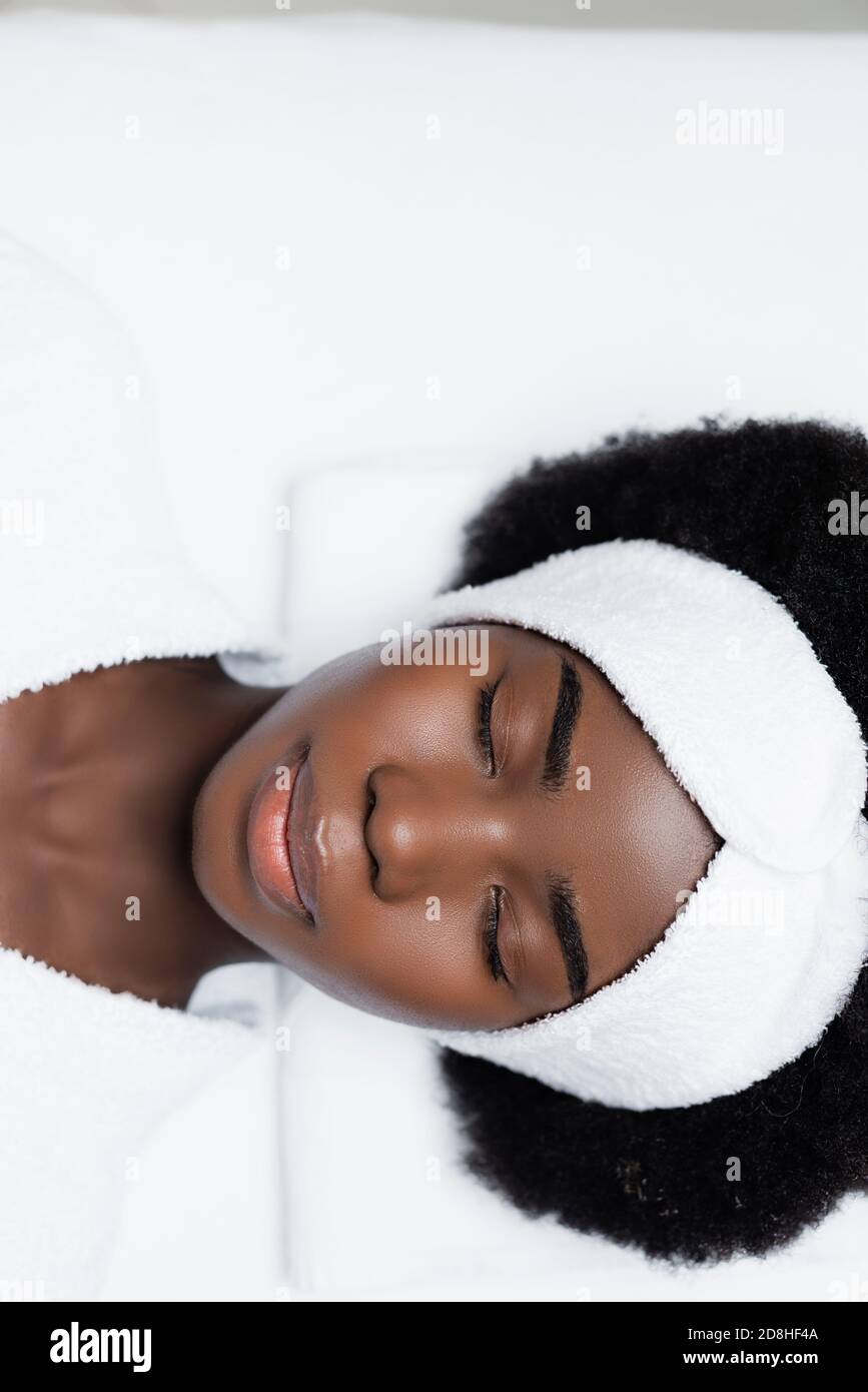 Top view african american woman hi-res stock photography and images - Alamy