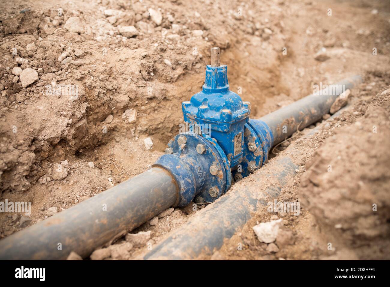 Laying Underground Pipe High Resolution Stock Photography and Images