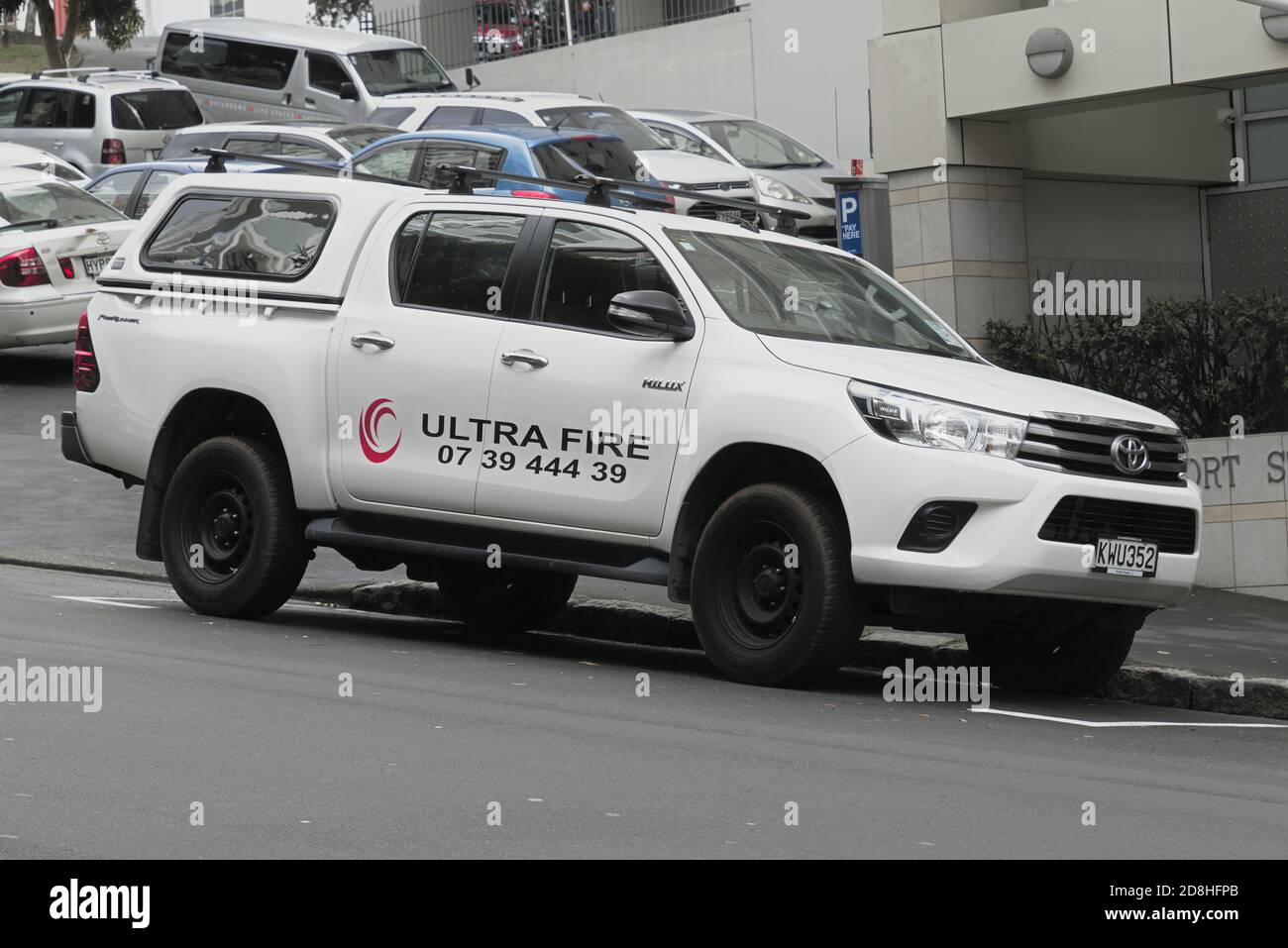 AUCKLAND, NEW ZEALAND Aug 13, 2019 View of Ultra Fire fire